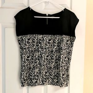 LOFT Black and White Top